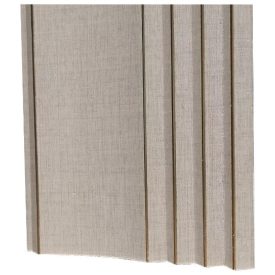 Lamella, hullámos felülettel, WPC, 290x12 cm - Pale Linen
