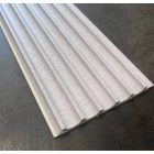 Lamella, hullámos felülettel, WPC, 290x16 cm - Linen Silver
