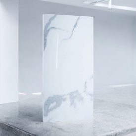   Falpanel, márvány mintával, PVC, 280x120 cm - Graceful White