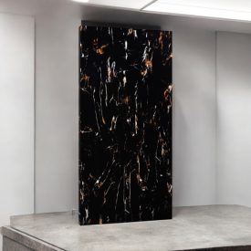   Falpanel, márvány mintával, PVC, 240x120 cm - Azalea Brown