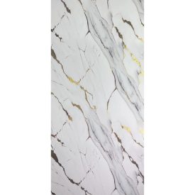   Falpanel, márvány mintával, PVC, 280x120 cm - Gold in Dawn