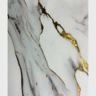 Falpanel, márvány mintával, PVC, 280x120 cm - Gold in Dawn