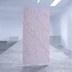 Falpanel, márvány mintával, PVC, 240x120 cm - Pink Jade