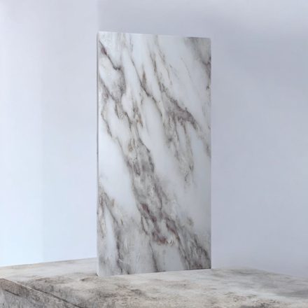 Falpanel, márvány mintával, PVC, 240x120 cm - White Jade in Beige