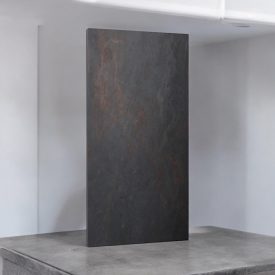   Falpanel, természetes kőszórással, 122x61 cm - Szürke, bronzos mintával