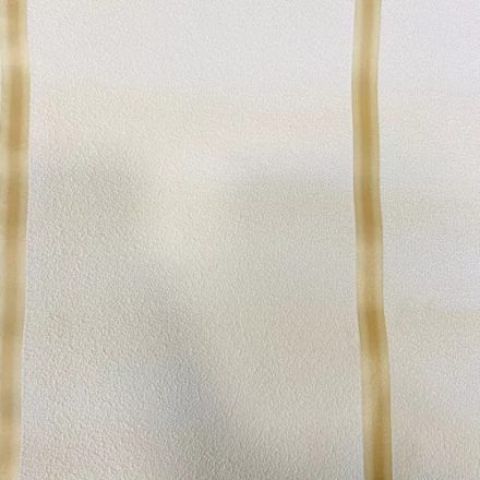 Velúr hatású tapéta, díszcsíkkal, 0.53 x 10 m - Krém