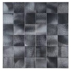   Mozaik, öntapadós, alumínium, 30.5 x 30.5 cm - Antracit szürke