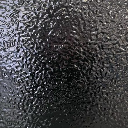 Falpanel, fém hatású, bambuszrost, 280x120 cm - Black Metal Wave