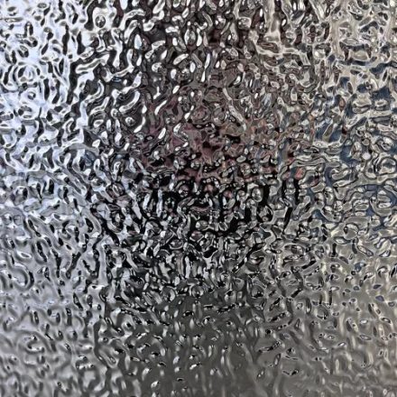 Falpanel, fém hatású, bambuszrost, 280x120 cm - Silver Metal Wave 