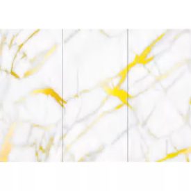   Falpanel, márvány mintával, végteleníthető, bambuszrost, 280x122 cm - Golden Vein