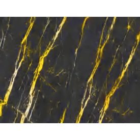   Falpanel, márvány mintával, végteleníthető, bambuszrost, 280x122 cm - Midnight Gold 