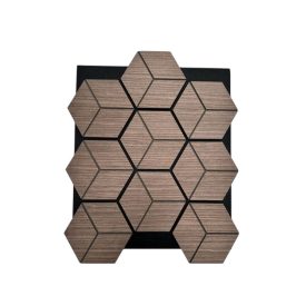 Diamond Block - Maron Ében 70x61 cm