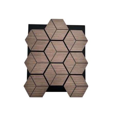 Diamond Block - Maron Ében 70x61 cm