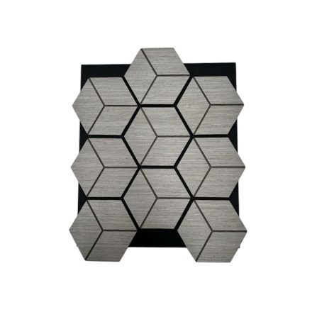 Diamond Block - Ezüstharmat 70x61 cm