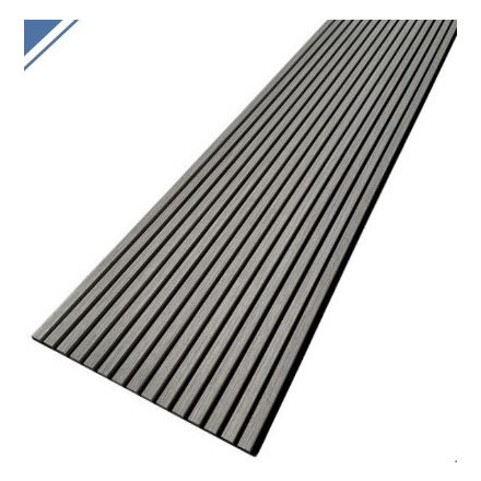 Akusztikus falpanel - Elite Linear Slatted - Ezüstharmat, 280x60